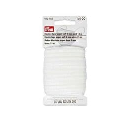 Prym Super Soft White Elastic 5mm x 15m of Tape Band Sewing Mask Craft Sew